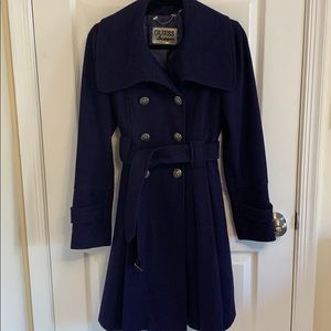 Navy Blue Guess Winter Coat Size Medium